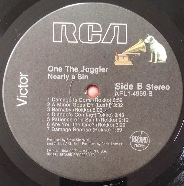 One The Juggler : Nearly A Sin (LP, Album)