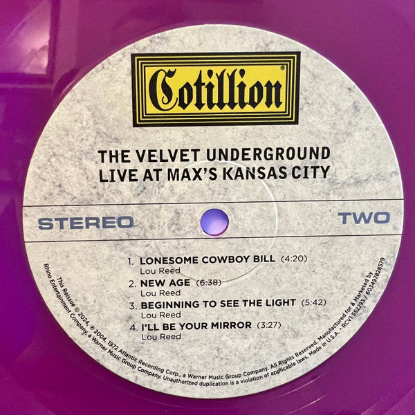 The Velvet Underground : Live At Max's Kansas City (LP, Orc + LP, Mag + Album, RE, RM, RP, Exp)