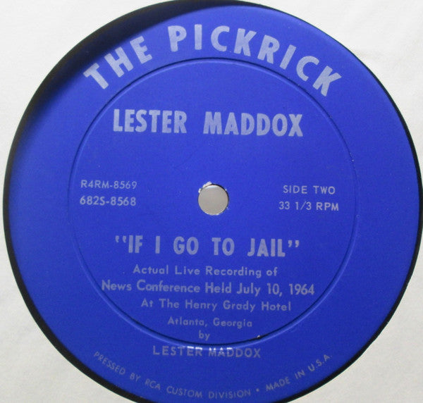 Lester Maddox (2) : If I Go To Jail (LP, Album)