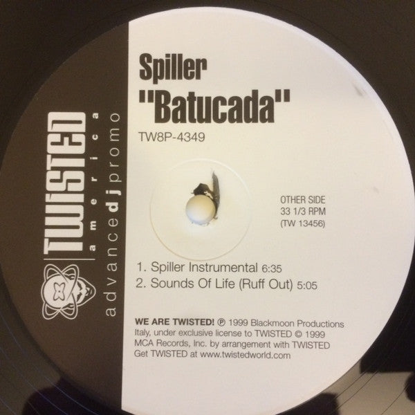 Spiller : Batucada (12", Promo)