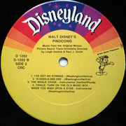 Unknown Artist : Walt Disney's Pinocchio (LP, Club)