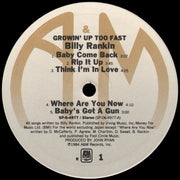 Billy Rankin : Growin' Up Too Fast (LP, Album, Ind)