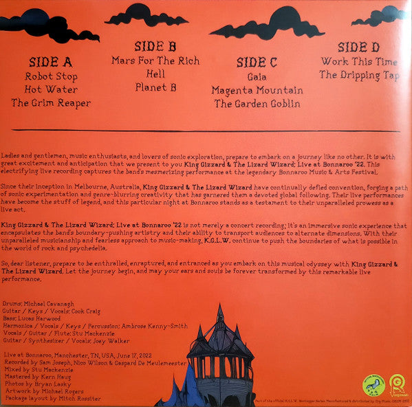 King Gizzard And The Lizard Wizard : Live At Bonaroo '22 (LP, Lig + LP, Dar)