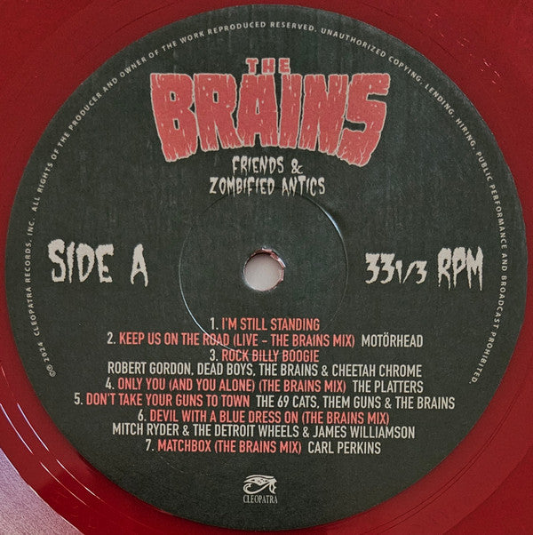 The Brains (2) : Friends & Zombified Antics (LP, Album, Ltd, Red)