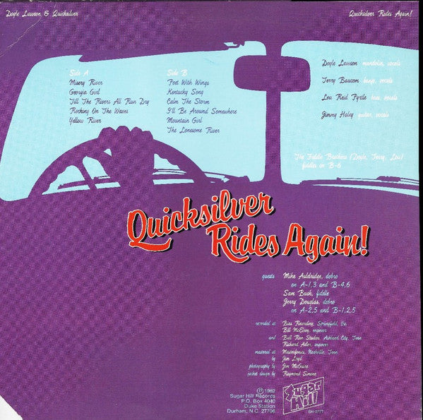 Doyle Lawson & Quicksilver : Quicksilver Rides Again (LP, Album)