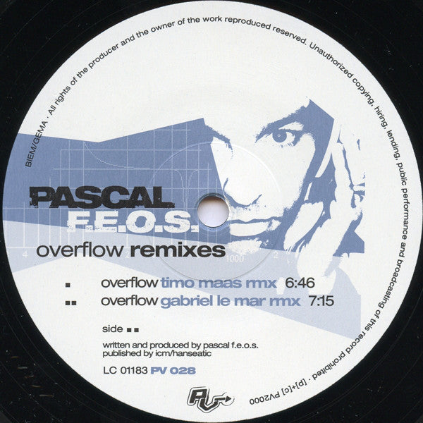 Pascal F.E.O.S. : Overflow (Remixes) (12")