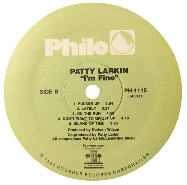 Patty Larkin : I'm Fine (LP, Album)