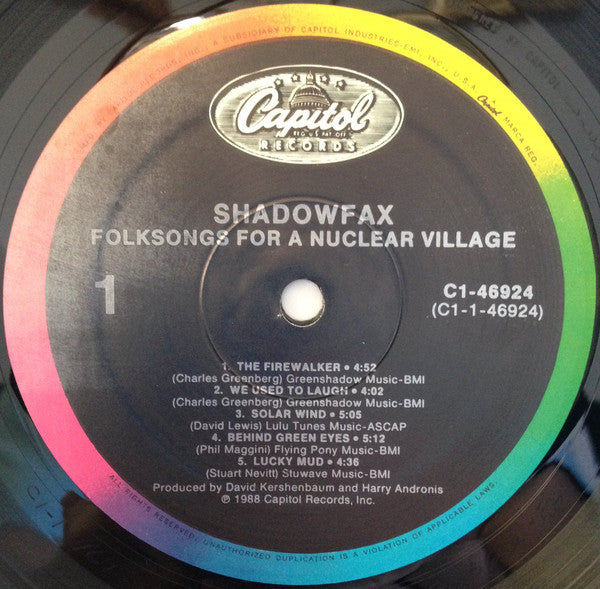 Shadowfax : Folksongs For A Nuclear Village (LP, Album)