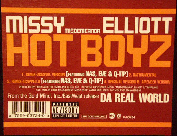 Missy "Misdemeanor" Elliott* : Hot Boyz (12")