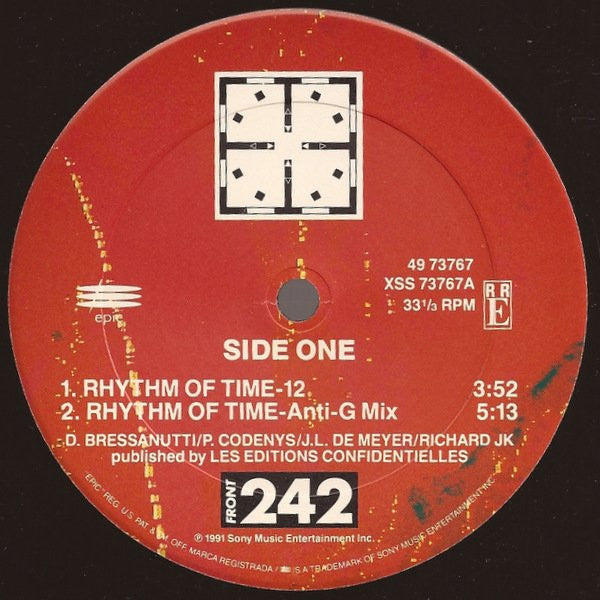 Front 242 : Rhythm Of Time (12")