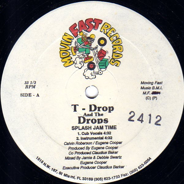 T-Drop And The Drops (2) : Splash Jam Time (12")
