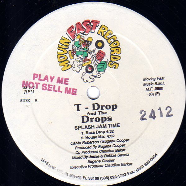 T-Drop And The Drops (2) : Splash Jam Time (12")