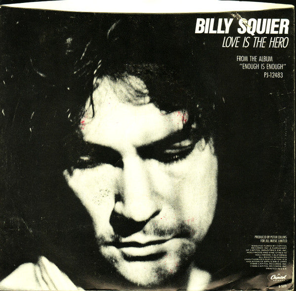 Billy Squier : Love Is The Hero (7", Single, Spe)