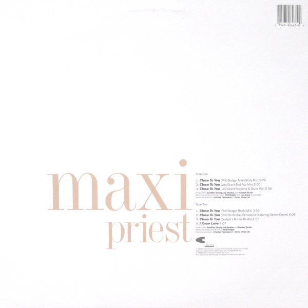 Maxi Priest : Close To You (12")