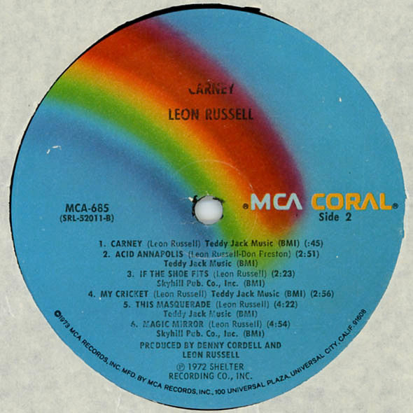 Leon Russell : Carney (LP, Album, RE)