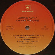 Leonard Cohen : Various Positions (LP, Album, RE, RM, 180)