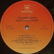 Leonard Cohen : Various Positions (LP, Album, RE, RM, 180)