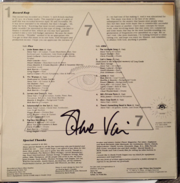 Steve Vai : Flex-Able (LP, Album, 1st)