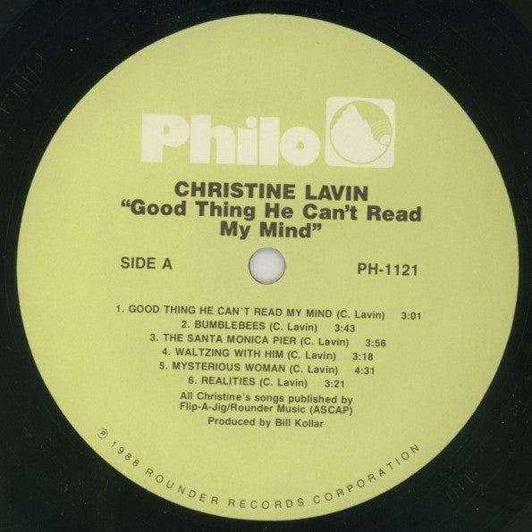Christine Lavin : Good Thing He Can't Read My Mind (LP, Album)