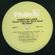 Christine Lavin : Good Thing He Can't Read My Mind (LP, Album)