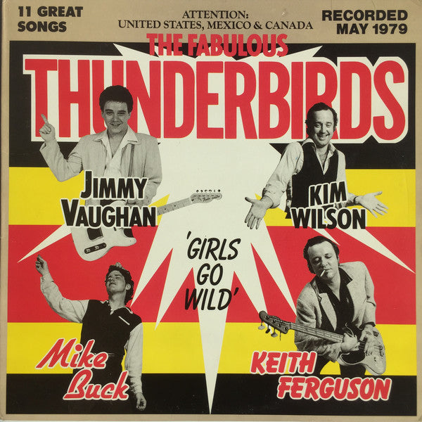 The Fabulous Thunderbirds : Girls Go Wild (LP, Album, Ter)