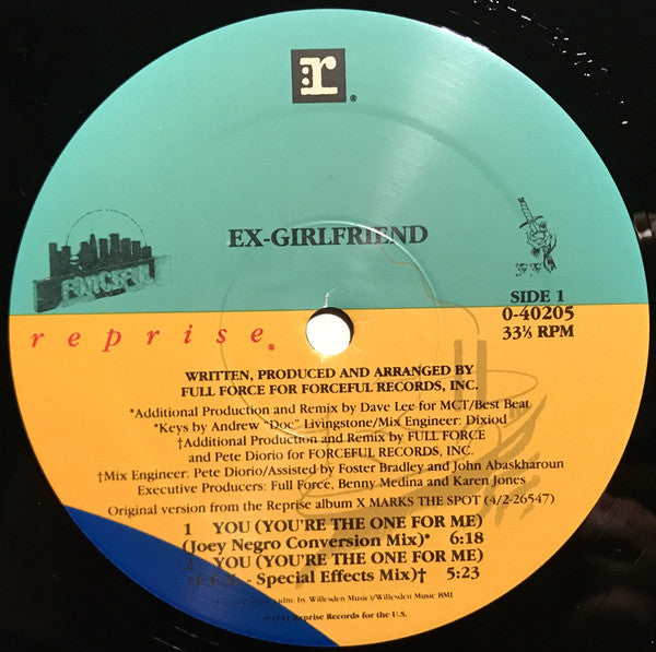 Ex-Girlfriend : You (You're The One For Me) (12", Maxi)