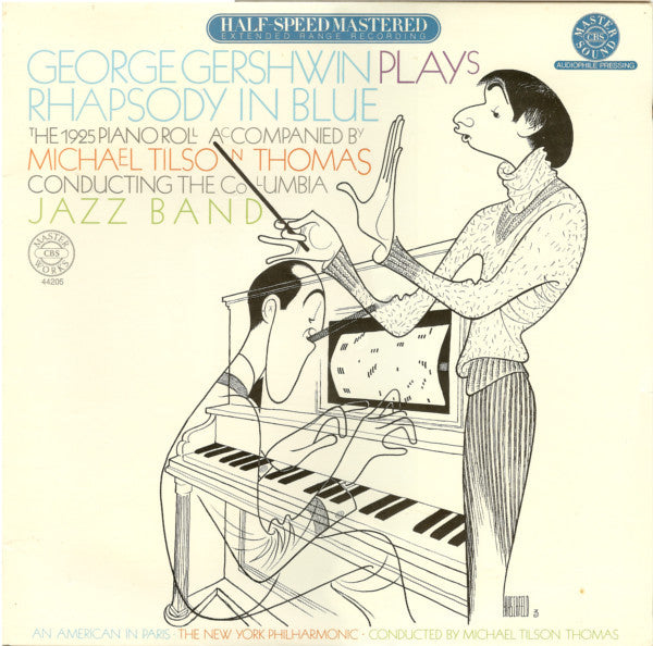 George Gershwin Accompanied By Michael Tilson Thomas Conducting The Columbia Jazz Band : Rhapsody In Blue (The 1925 Piano Roll) (LP, Album, RM, Hal)