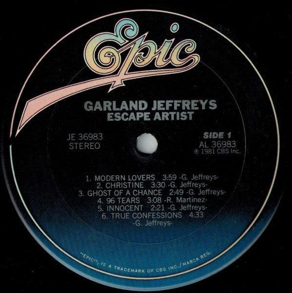 Garland Jeffreys : Escape Artist (LP, Album, San)