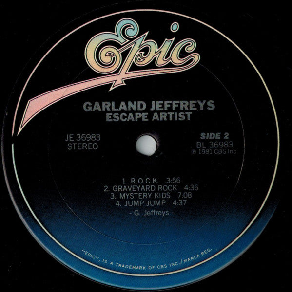 Garland Jeffreys : Escape Artist (LP, Album, San)