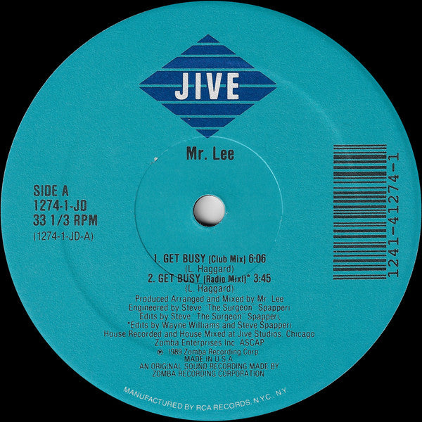 Mr. Lee : Get Busy (12")