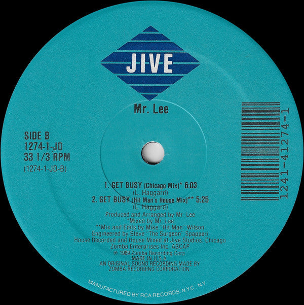 Mr. Lee : Get Busy (12")