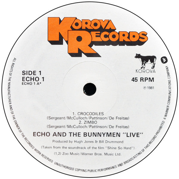 Echo & The Bunnymen : Shine So Hard (12", Single)
