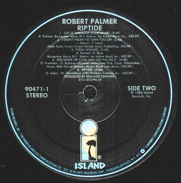 Robert Palmer : Riptide (LP, Album, SP )