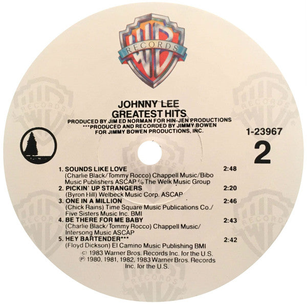 Johnny Lee (3) : Greatest Hits (LP, Album, Comp)