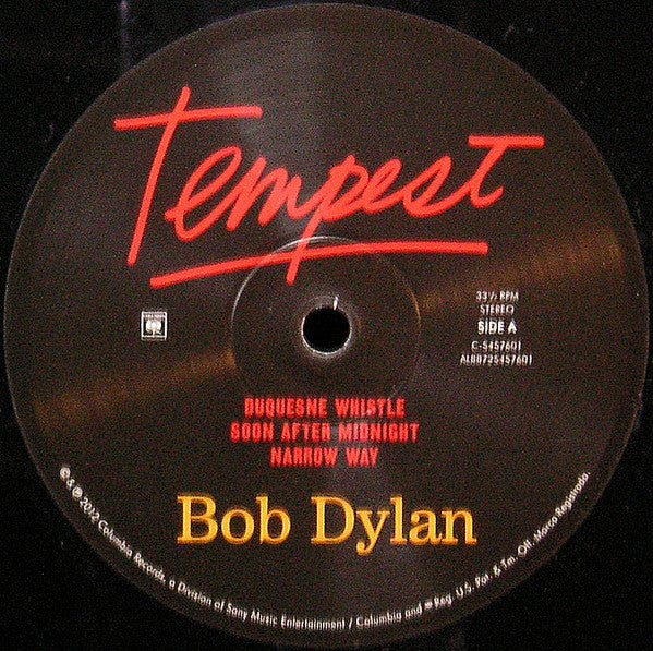 Bob Dylan : Tempest (2xLP, Album, 180 + CD, Album)