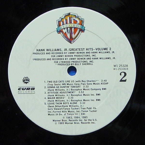 Hank Williams Jr. : Greatest Hits - Volume 2 (LP, Comp)