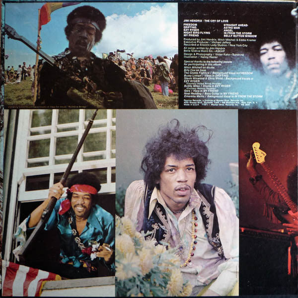 Jimi Hendrix : The Cry Of Love (LP, Album, San)