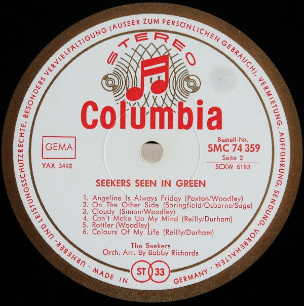 The Seekers : Seekers Seen In Green (LP, Album)