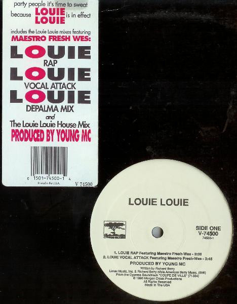 Young MC Featuring Maestro Fresh-Wes : Louie Louie (12")