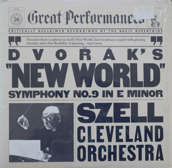 Antonín Dvořák, George Szell, The Cleveland Orchestra : "New World" Symphony No. 9 In E Minor (LP)