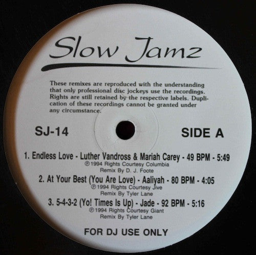 Various : Slow Jamz 14 (12", Promo)