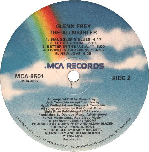 Glenn Frey : The Allnighter (LP, Album)
