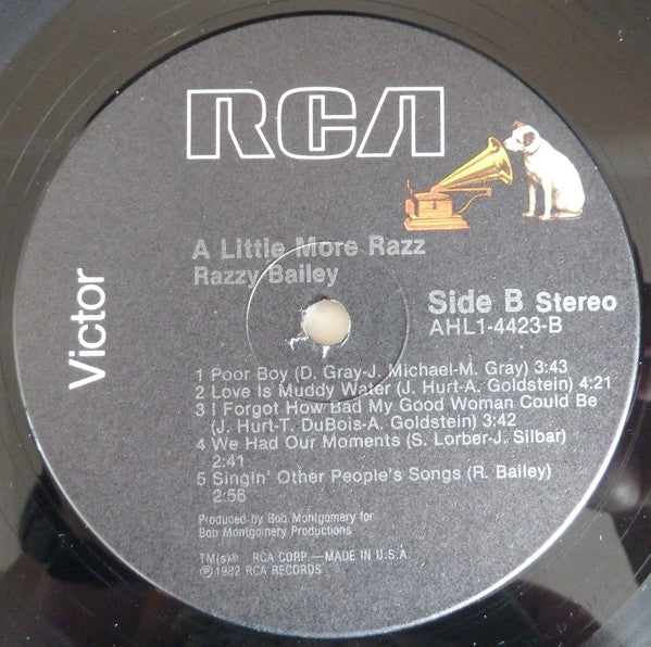 Razzy Bailey : A Little More Razz (LP, Album, Ind)