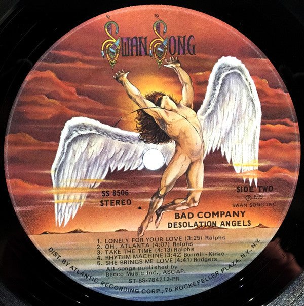 Bad Company (3) : Desolation Angels (LP, Album, PR )