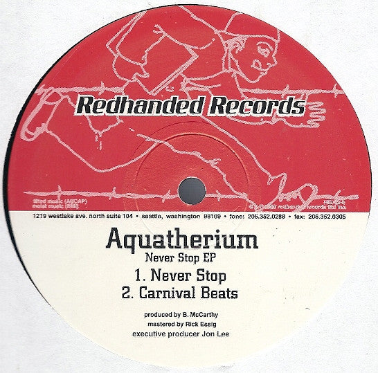 Aquatherium : Never Stop EP (12", EP)
