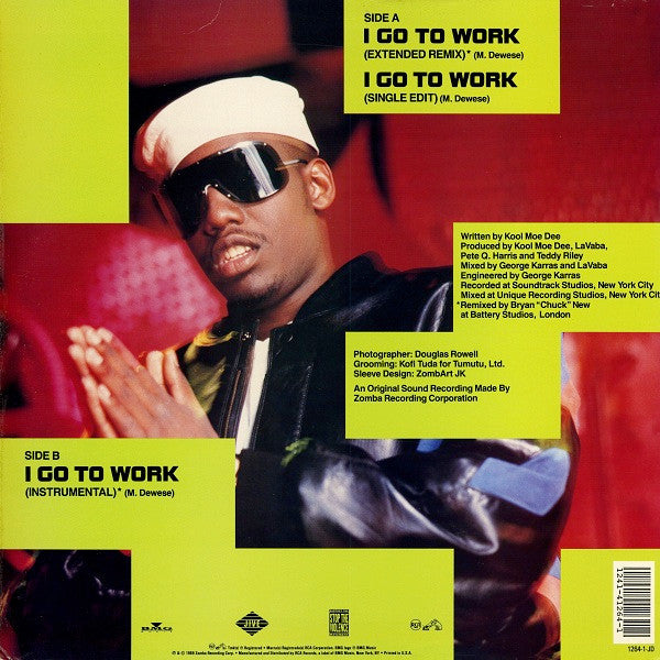 Kool Moe Dee : I Go To Work (12")