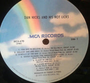 Dan Hicks And His Hot Licks : Striking It Rich! (LP, Album, RE)