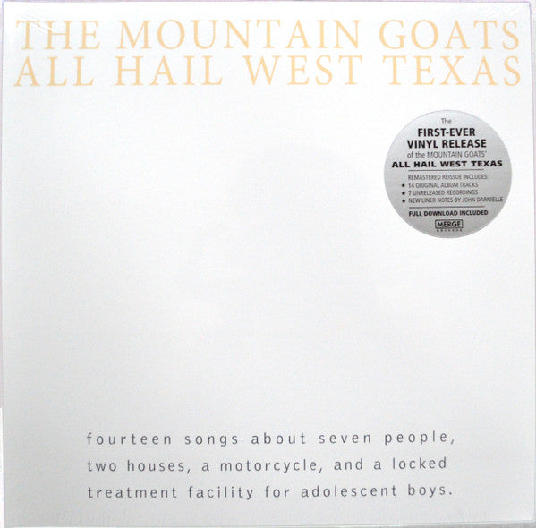 The Mountain Goats : All Hail West Texas (LP, Album, RE, RM)