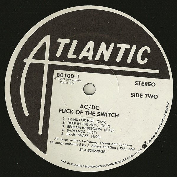 AC/DC : Flick Of The Switch (LP, Album, SP )