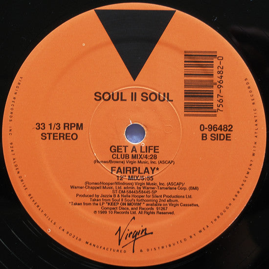 Soul II Soul : Get A Life (12")